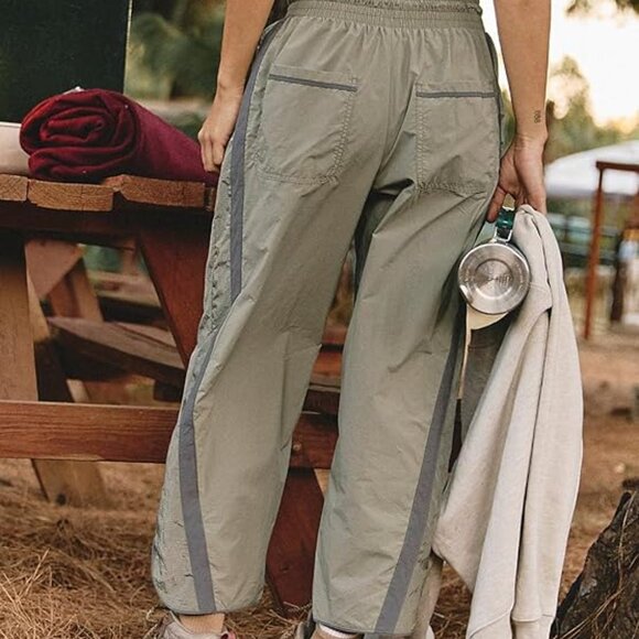 Olive Green Baggy Womens Joggers Track Sweat Pants, Size XS extra small, NEW - Picture 4 of 10